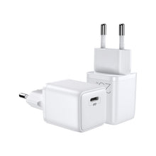 Заредете изображение във визуализатора на галерията – Joyroom Fast USB Type C Wall Charger 25W 3A EU Plug White (L-P251) - TopMag

