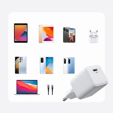Заредете изображение във визуализатора на галерията – Joyroom Fast USB Type C Wall Charger 25W 3A EU Plug White (L-P251) - TopMag
