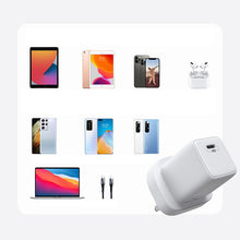 Заредете изображение във визуализатора на галерията – Joyroom Fast USB Type C Wall Charger 25W 3A UK Plug White (L-P251) - TopMag
