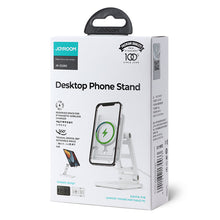 Заредете изображение във визуализатора на галерията – Joyroom foldable holder phone stand white (JR-ZS282) - TopMag
