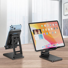Заредете изображение във визуализатора на галерията – Joyroom foldable holder phone stand black (JR-ZS282) - TopMag
