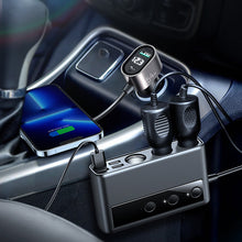 Заредете изображение във визуализатора на галерията – Joyroom 9in1 laptop car charger 154W - 5x USB / 1x USB Type C / 3x cigarette lighter socket Power Delivery / Quick Charge / PPS / AFC / FCP black (JR-CL06) - TopMag
