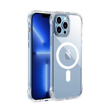 Заредете изображение във визуализатора на галерията – Joyroom Defender magnetic case for iPhone 13 Pro rugged housing with hooks kickstand transparent (MagSafe compatible) - TopMag
