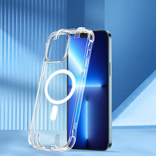 Заредете изображение във визуализатора на галерията – Joyroom Defender magnetic case for iPhone 13 Pro rugged housing with hooks kickstand transparent (MagSafe compatible) - TopMag
