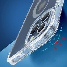 Заредете изображение във визуализатора на галерията – Joyroom Defender magnetic case for iPhone 13 Pro rugged housing with hooks kickstand transparent (MagSafe compatible) - TopMag
