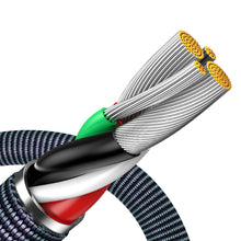 Заредете изображение във визуализатора на галерията – Baseus crystal shine series fast charging data cable USB Type A to Lightning 2.4A 1.2m black (CAJY000001) - TopMag
