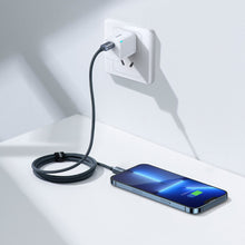 Заредете изображение във визуализатора на галерията – Baseus crystal shine series fast charging data cable USB Type C to Lightning 20W 1.2m black (CAJY000201) - TopMag
