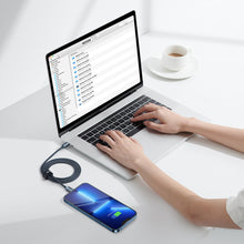 Заредете изображение във визуализатора на галерията – Baseus crystal shine series fast charging data cable USB Type C to Lightning 20W 1.2m black (CAJY000201) - TopMag
