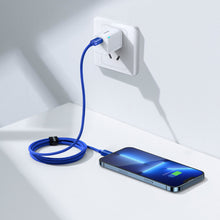 Заредете изображение във визуализатора на галерията – Baseus crystal shine series fast charging data cable USB Type C to Lightning 20W 1.2m blue (CAJY000203) - TopMag
