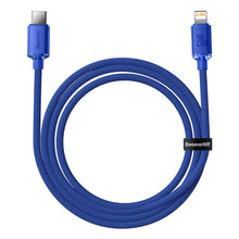 Заредете изображение във визуализатора на галерията – Baseus crystal shine series fast charging data cable USB Type C to Lightning 20W 1.2m blue (CAJY000203) - TopMag
