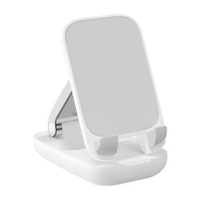 Заредете изображение във визуализатора на галерията – Baseus Seashell Series adjustable phone stand - white
