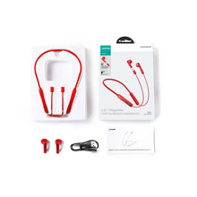 Заредете изображение във визуализатора на галерията – Joyroom JR-DS1 sports wireless neckband headphones - red
