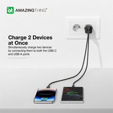 Заредете изображение във визуализатора на галерията – Amazing Thing Wall charger Explorer Pro EUEP33W - USB + Type C - PD 33W 3A black
