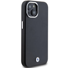 Заредете изображение във визуализатора на галерията – BMW Signature Wrapped Metal MagSafe Case for iPhone 15/14/13 - Black
