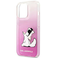 Заредете изображение във визуализатора на галерията – Original faceplate case karl lagerfeld klhcp14xcfnrcpi for iphone 14 pro max (choupette eat / pink)
