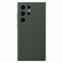 Заредете изображение във визуализатора на галерията – Samsung Leather Cover case for Samsung Galaxy S23 Ultra case made of natural leather green (EF-VS918LGEGWW)

