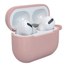 Заредете изображение във визуализатора на галерията – Apple AirPods 3 soft silicone earphones case + clip hook pink (case D) - TopMag
