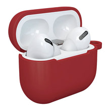 Заредете изображение във визуализатора на галерията – Apple AirPods 3 soft silicone earphones case + clip hook red (case D) - TopMag
