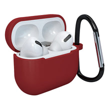Заредете изображение във визуализатора на галерията – Apple AirPods 3 soft silicone earphones case + clip hook red (case D) - TopMag
