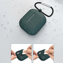 Заредете изображение във визуализатора на галерията – Apple AirPods 3 soft silicone earphones case + clip hook red (case D) - TopMag
