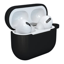 Заредете изображение във визуализатора на галерията – Apple AirPods 3 soft silicone earphones case + clip hook black (case D) - TopMag
