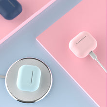 Заредете изображение във визуализатора на галерията – Apple AirPods 3 soft silicone earphones case dark blue (case C) - TopMag
