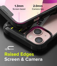 Заредете изображение във визуализатора на галерията – Ringke Fusion X Design durable PC Case with TPU Bumper for iPhone 13 mini black (Ticket band) (FXD540E43) - TopMag
