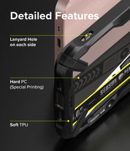 Заредете изображение във визуализатора на галерията – Ringke Fusion X Design durable PC Case with TPU Bumper for iPhone 13 mini black (Ticket band) (FXD540E43) - TopMag
