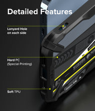 Заредете изображение във визуализатора на галерията – Ringke Fusion X Design durable PC Case with TPU Bumper for iPhone 13 Pro Max black (Ticket band) (FXD555E43) - TopMag

