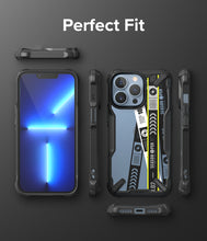 Заредете изображение във визуализатора на галерията – Ringke Fusion X Design durable PC Case with TPU Bumper for iPhone 13 Pro Max black (Ticket band) (FXD555E43) - TopMag

