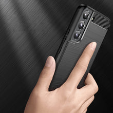 Заредете изображение във визуализатора на галерията – Carbon Case Flexible TPU Cover for Samsung Galaxy S22 black - TopMag
