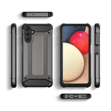 Заредете изображение във визуализатора на галерията – Hybrid Armor Case Tough Rugged Cover for Samsung Galaxy A13 5G black - TopMag
