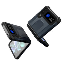 Заредете изображение във визуализатора на галерията – Hybrid Armor Case Tough Rugged Cover for Samsung Galaxy Z Flip 3 black - TopMag
