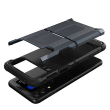 Заредете изображение във визуализатора на галерията – Hybrid Armor Case Tough Rugged Cover for Samsung Galaxy Z Flip 3 black - TopMag
