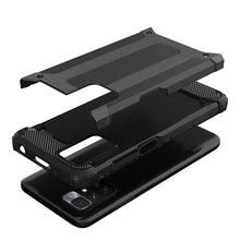 Заредете изображение във визуализатора на галерията – Hybrid Armor Case Tough Rugged Cover for Xiaomi Redmi 10 black - TopMag
