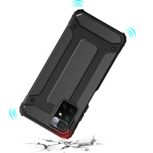 Заредете изображение във визуализатора на галерията – Hybrid Armor Case Tough Rugged Cover for Xiaomi Redmi 10 black - TopMag

