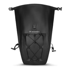 Заредете изображение във визуализатора на галерията – Wozinsky waterproof bicycle bag trunk pannier 25l black (WBB24BK) - TopMag

