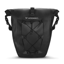 Заредете изображение във визуализатора на галерията – Wozinsky waterproof bicycle bag trunk pannier 25l black (WBB24BK) - TopMag
