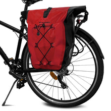 Заредете изображение във визуализатора на галерията – Wozinsky waterproof bicycle bag trunk pannier 25l red (WBB24RE) - TopMag

