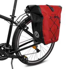 Заредете изображение във визуализатора на галерията – Wozinsky waterproof bicycle bag trunk pannier 25l red (WBB24RE) - TopMag
