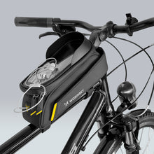 Заредете изображение във визуализатора на галерията – Wozinsky frame bike bag with phone case 1l black (WBB25BK) - TopMag
