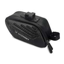 Заредете изображение във визуализатора на галерията – Wozinsky bicycle saddle bag waterproof 1.5l black (WBB27BK) - TopMag
