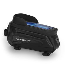 Заредете изображение във визуализатора на галерията – Wozinsky Bike Frame Bag 1.7l Phone Cover Black (WBB28BK) - TopMag
