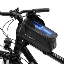 Заредете изображение във визуализатора на галерията – Wozinsky Bike Frame Bag 1.7l Phone Cover Black (WBB28BK) - TopMag
