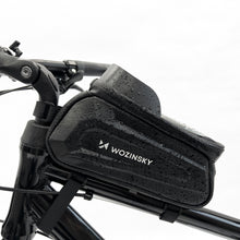 Заредете изображение във визуализатора на галерията – Wozinsky Bike Frame Bag 1.7l Phone Cover Black (WBB28BK) - TopMag
