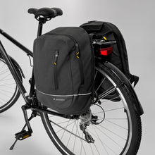 Заредете изображение във визуализатора на галерията – Wozinsky bicycle bag double backpack 2in1 30l black (WBB30BK) - TopMag
