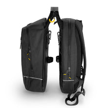 Заредете изображение във визуализатора на галерията – Wozinsky bicycle bag double backpack 2in1 30l black (WBB30BK) - TopMag
