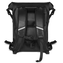 Заредете изображение във визуализатора на галерията – Wozinsky waterproof backpack for bicycle trunk bike bag 2in1 23l black (WBB31BK) - TopMag
