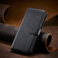 Заредете изображение във визуализатора на галерията – Magnet Case elegant case cover cover with a flap and stand function for Samsung Galaxy S22 Ultra black
