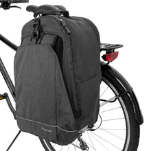 Заредете изображение във визуализатора на галерията – Wozinsky bicycle luggage carrier bicycle backpack with a frame 2in1 30l black (WBB33BK) - TopMag
